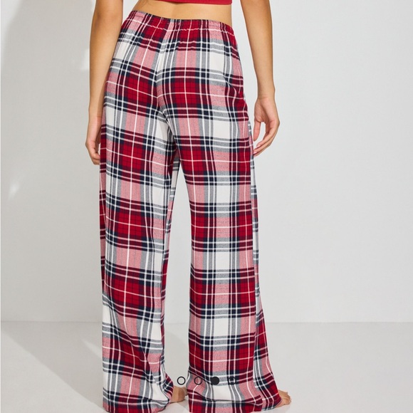 Garage Red and White Plaid Flannel Pajama Pants - Picture 2 of 3